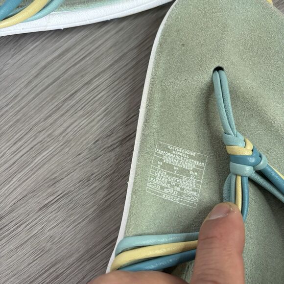 Merrell Kai Women's Turquoise Themed Knot Multi-Strap Thong sandals, Size 6 - Picture 4 of 9